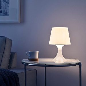 آباژور رومیزی ایکیا LAMPAN سفید