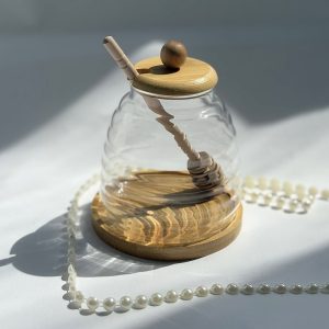 عسل خوری با زیره و‌درب چوبی
